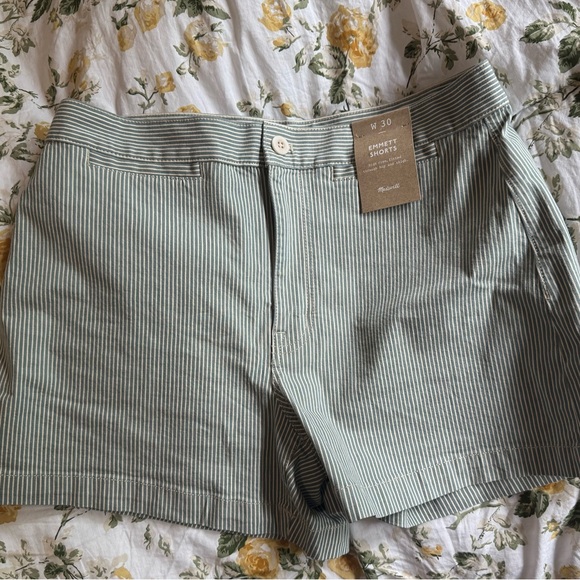Madewell The Denim Emmett Short in Yarn-Dyed Stripe: Welt Pocket Edition NWT - Picture 10 of 10